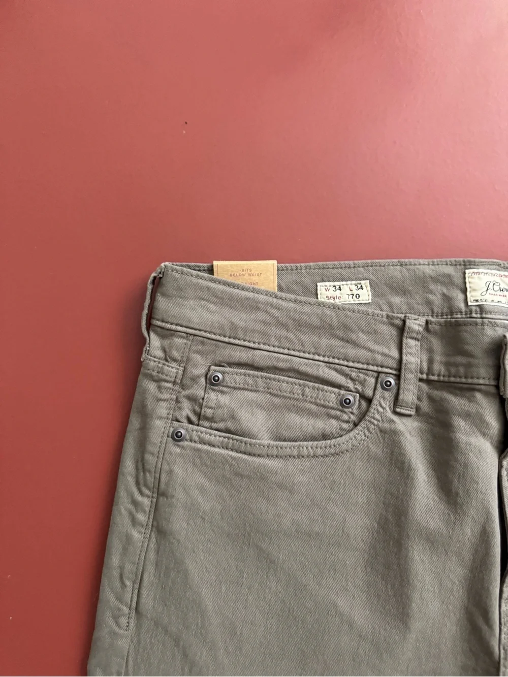 J. Crew Bergen 5-pocket pants NWT